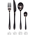 Birley Cutlery Set 16 Piece Black