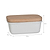 Enamel Butter Dish Warm White