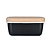 Enamel Butter Dish Carbon