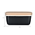 Enamel Butter Dish Carbon