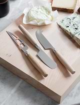 Classic Cheese Knives Set of 3 Natural
