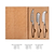 Classic Cheese Knives Set of 3 Natural