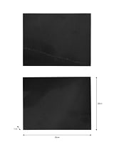 Placemats Set of 2 Black