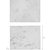 Marble Rectangular Placemats Set of 2 White