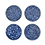 Fiskardo Coasters Set of 4 Blue