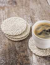 Heyford Round Coasters Jute Set of 4 Natural