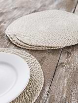 Heyford Placemats Jute Round Set of 4 Natural