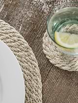 Heyford Placemats Jute Round Set of 4 Natural