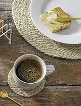 Heyford Placemats Jute Round Set of 4 Natural