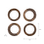 Midford Napkin Holders Set of 4 Natural