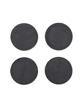 Coasters Round Marble Set of 4 Black