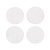 Round Marble Coasters Set of 4 White
