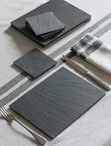 Coasters Slate Set of 4 Black