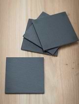 Coasters Slate Set of 4 Black
