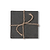 Coasters Slate Set of 4 Black