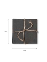 Coasters Slate Set of 4 Black