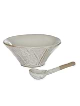 Ithaca Meze Bowl with Spoon White