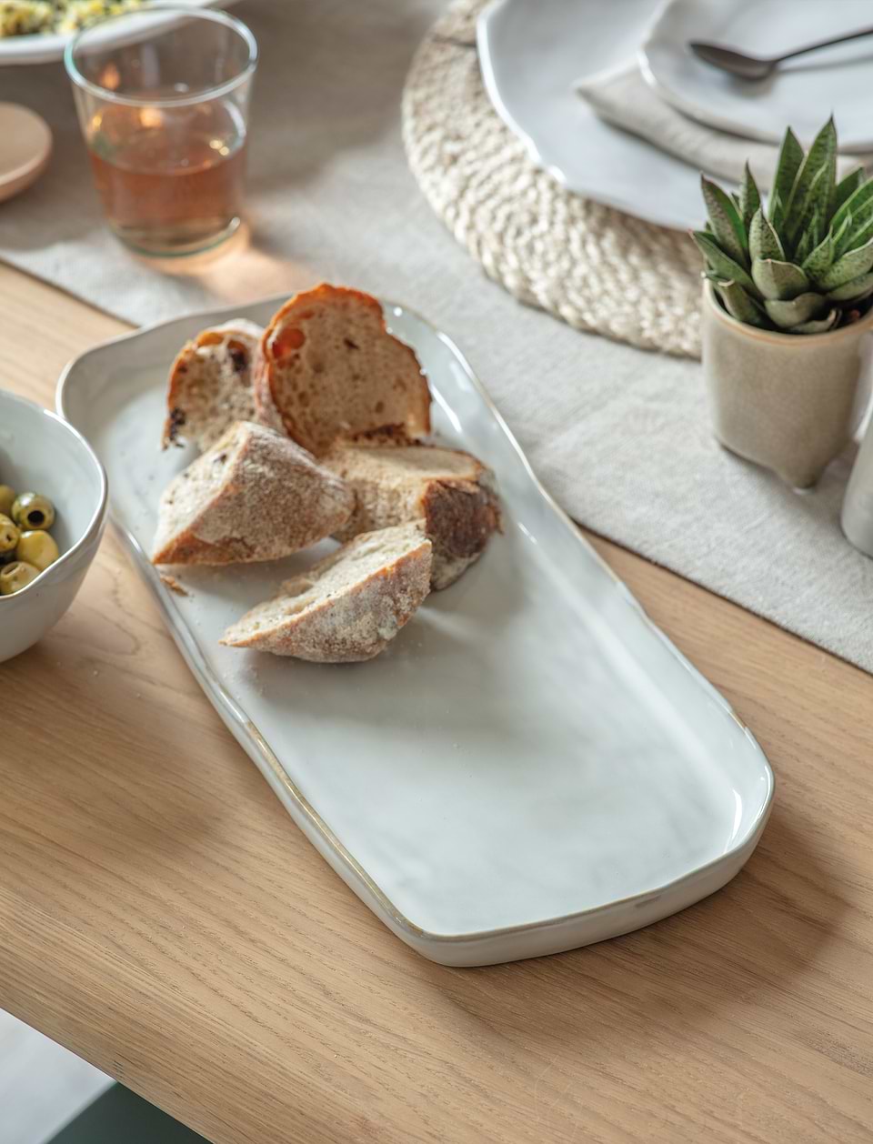 Ithaca Serving Tray White