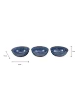 Fiskardo Nibble Bowls Set of 3 Blue