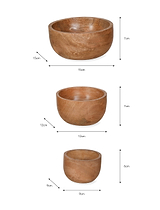 Midford Bowls Set of 3 Natural