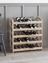 Aldsworth Wine Rack 35 Bottles Natural
