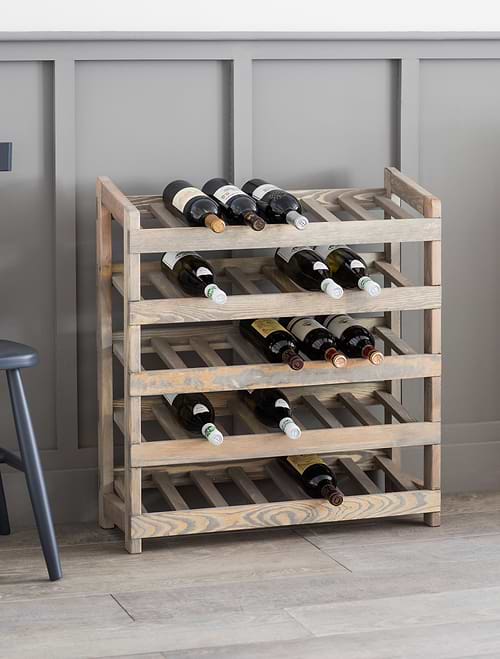 Aldsworth Wine Rack 35 Bottles Natural
