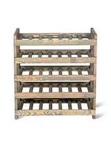 Aldsworth Wine Rack 35 Bottles Natural