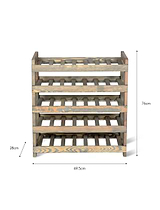 Aldsworth Wine Rack 35 Bottles Natural