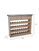 Aldsworth Sideboard with Wine Rack 32 Bottles Natural