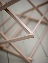 Classic Folding Wooden Clothes Horse Natural