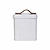 Stowell Pet Treat Tin with Leather Handle Chalk