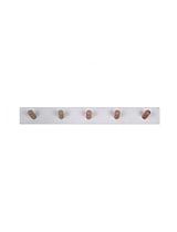 Melcombe 5 Peg Rail in Lily White - Beech