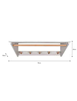 Melcombe Slatted Laundry Shelf Lily White