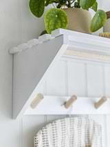 Melcombe Slatted Laundry Shelf Lily White