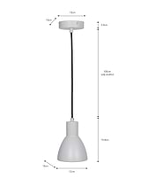 Bankside Pendant Light in Flint