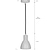 Bankside Pendant Light in Flint