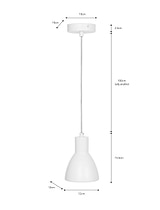 Bankside Pendant Light in Chalk