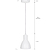Bankside Pendant Light in Chalk