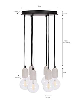 Carnaby Pendant 6 Light