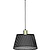 Curzon Pendant Light in Black - Steel