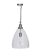 Hoxton Bullet Pendant Light Satin Nickel
