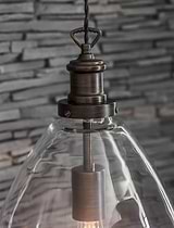Hoxton Bullet Pendant Light Antique Bronze
