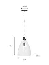 Hoxton Bullet Pendant Light Antique Bronze