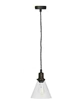 Hoxton Cone Pendant Light Antique Bronze