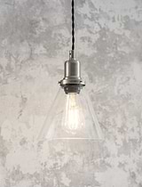Hoxton Cone Pendant Light Satin Nickel