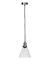 Hoxton Cone Pendant Light Satin Nickel