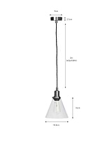 Hoxton Cone Pendant Light Satin Nickel