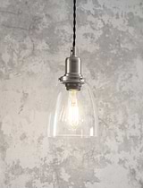 Hoxton Domed Pendant Light Satin Nickel