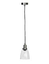 Hoxton Domed Pendant Light Satin Nickel