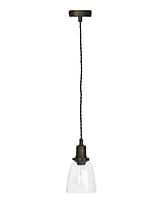 Hoxton Domed Pendant Light Antique Bronze